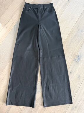 rag & bone Black Sofie Leather Pants